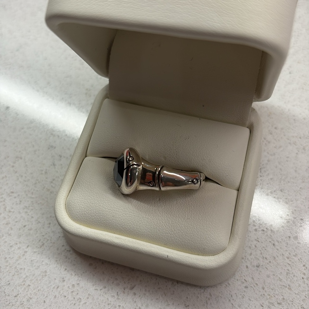 John Hardy Sterling Silver Bamboo collection ring - Picture 2 of 4